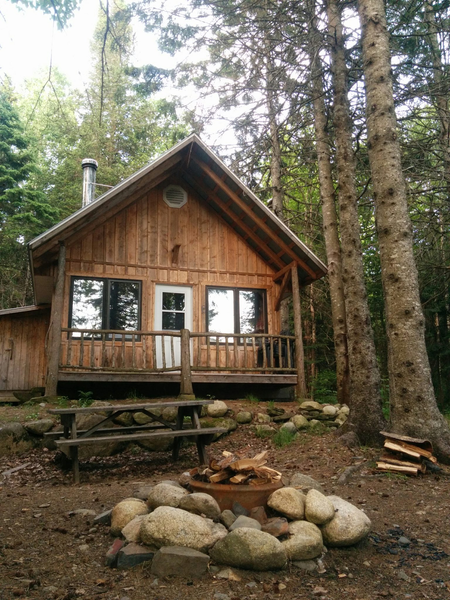 Chalet rustique Le Refuge Camping MontMégantic