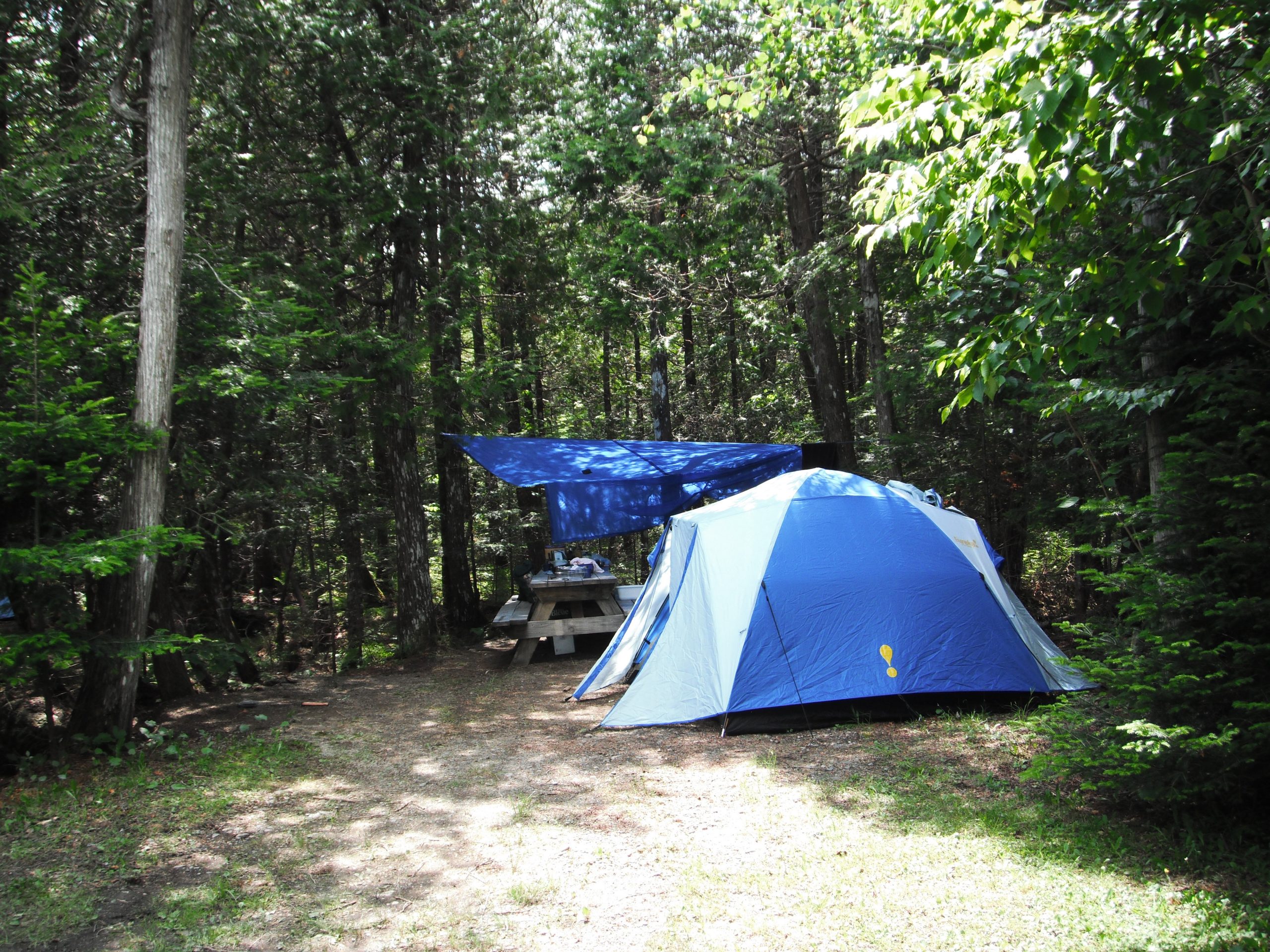Camping dans réserve étoilée Mont-Mégantic